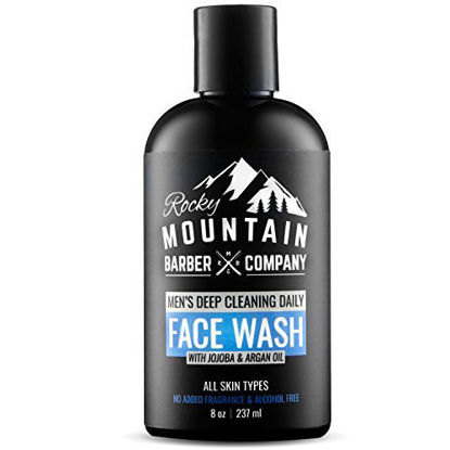 Picture of Face Wash Cleanser For Men - For Dry, Oily, Acne Prone Skin with Natural Sensitive Formula, Unscented for All Skin Types, Paraben & SLS Free