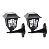 Picture of Maggift 2 Pack Solar Wall Lantern Outdoor Christmas 15 Lumens Solar Lights Wall Sconce Solar Outdoor Led Light Fixture with Wall Mount Kit