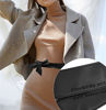 Picture of Women Obi Belt Fashion Solid Color PU Leather 4.5cm Wide Waist Band 70 Inch in Extra Size (black)