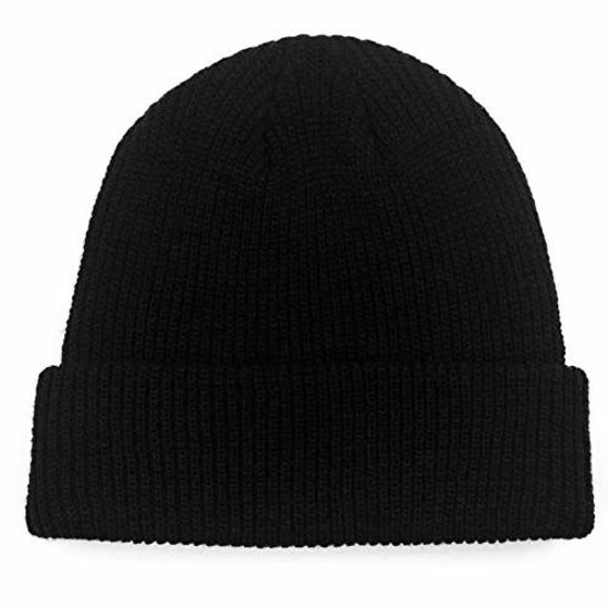 Picture of Paladoo Unisex Black Knit Beanie Hat for Men