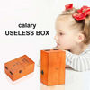 Picture of Calary Useless Box Turns Itself Off in Box Alone Machine Fully Assembled in Box (Brown)