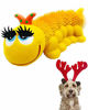 Picture of Sensory Caterpillar - Squeaky Dog Toys - Soft, Natural Rubber (Latex) - for Puppies, Small Dogs & Medium Dogs - Complies with Same Safety Standards as Childrens Toys (1 Pack)