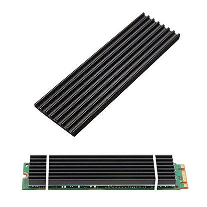 Picture of Aluminum Heatsinks for PCIe NVMe M.2 2280 SSD with Silicone Thermal Pad, DIY Laptop PC Memory Cooling Fin Radiation Dissipate (Ordinary Edition)