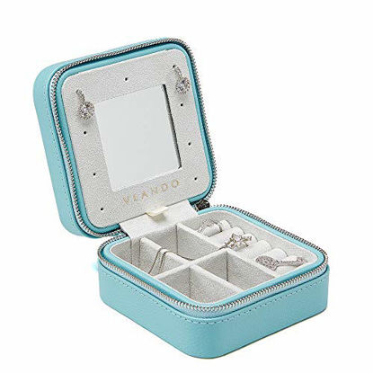 Vlando Jewelry Storage Box for Necklaces Rings Earrings, Mirror