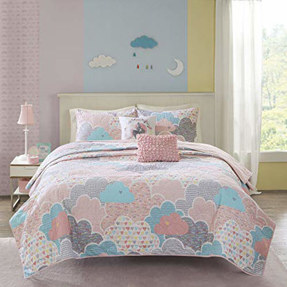 Picture of Urban Habitat Kids Cloud Coverlet Set, Twin, Pink