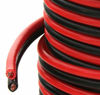 Picture of GS Power 100% Copper 10 AWG (American Wire Gauge) OFC Wire. 25 FT Red & 25 FT Black Bonded Zip Cable for Car Audio Primary Remote Automotive Trailer Harness Wiring (Also in 6 & 8 AWG)