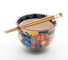 Picture of Quality Japanese Ramen Udon Noodle Bowl with Chopsticks Gift Set 5 Inch Diameter (Lucky Cat)