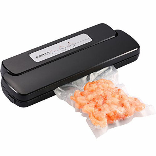 Picture of GERYON Vacuum Sealer, Automatic Food Sealer Machine with Starter Bags & Roll for Food Savers and Sous Vide, Black