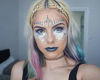 Picture of Silver Holographic Chunky Cosmetic Glitter Body Hair Face Eye Nail for Festival Carnival Concert Party Beauty Rave Accessories Different Sizes&Shapes 15g + Free Quick Dry Primer Glue Gel(5ml)