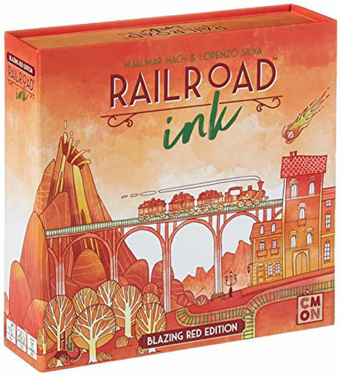 Picture of Horrible Games Railroad Ink: Blazing Red, Multi-Colored