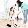 Picture of Jade Active Broom and Dustpan Set - Premium Long Handled Broom Dustpan Combo - Upright Standing Lobby Broom and Dust Pan Brush w/Handle - Great Edge, Lightweight and Robust