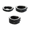 Picture of JJC E Mount Auto Focus Macro Extension Tube Set for Sony A6000 A6100 A6300 A6400 A6500 A6600 A5100 A7C A7III A7II A7 A7RIV A7RIII A7RII A7R A7SIII A7SII A7S A9 NEX-6 NEX-7 and More Sony E Mount Camera