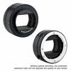 Picture of JJC E Mount Auto Focus Macro Extension Tube Set for Sony A6000 A6100 A6300 A6400 A6500 A6600 A5100 A7C A7III A7II A7 A7RIV A7RIII A7RII A7R A7SIII A7SII A7S A9 NEX-6 NEX-7 and More Sony E Mount Camera