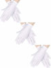 Picture of Sumind 3 Pairs Wrist Length Gloves Women Short Satin Gloves Opera Short Gloves for 1920s Wedding Party (White 2)