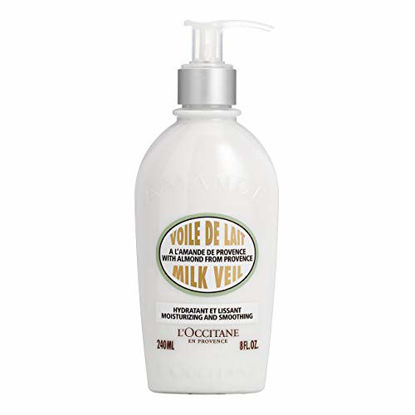 Picture of L'Occitane Illuminating Almond Milk Veil Body Lotion for Hydrating Skin, 8 fl. oz.