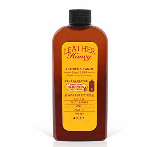 Picture of Leather Cleaner by Leather Honey: The Best Leather Cleaner for Vinyl and Leather Apparel, Furniture, Auto Interior, Shoes and Accessories. Concentrated Formula Makes 32 Ounces When Diluted!