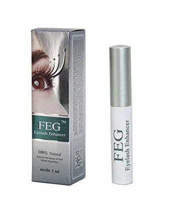 Picture of FEG Eyelash Rapid Eye Lash Growth Serum | For Lash and Brow | Fast Effective Growth Creates Longer & Darker Eyelashes | Best Natural Eyelash Serum to Grow Lashes in the Market | Single Pack