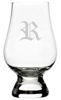 Picture of Old English Etched Monogram Glencairn Crystal Whisky Glass (Letter R)