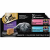 Picture of SHEBA PERFECT PORTIONS Soft Wet Cat Food Paté Delicate Salmon Entrée and Tender Whitefish & Tuna Entrée Multipack 2.6 oz. Twin pack of 12