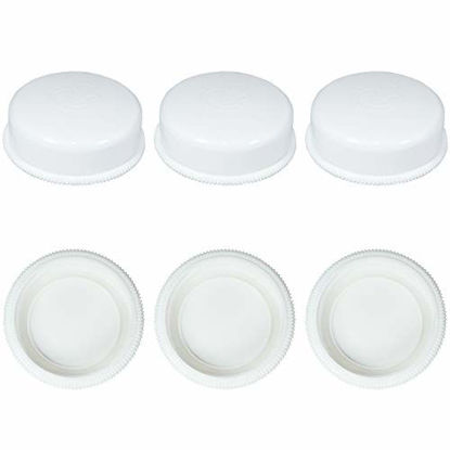 Picture of Sealing Caps Lids Compatible with Wide Neck Collection Bottle Avent Natural PP Bottles and Nenesupply Wide Neck Bottle Storage Bottle Cap Replace Avent Natural Bottle Sealing Ring and Sealing Disc