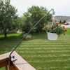 Picture of Home-X Extended Reach Deck Hook. Expandable 28 inch to 44 inch. with Clamp On Bracket