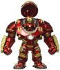 Picture of Jada Toys Marvel Avengers: Age of Ultron - 6" Hulkbuster & 2" Iron Man (M132) Metals Die-Cast Collectible Toy Figure, Red