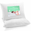 Picture of Celeep Queen Bed Pillows (2-Pack) - Premium Sleeping Pillows - Soft Sand Washed Cover - Hypoallergenic Microfiber Filling