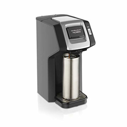 Picture of Hamilton Beach 49974 FlexBrew Coffee Maker Compatible with Pod Packs and Grounds, Single-Serve, Black