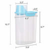 Picture of PISSION Pet Food Storage Container with Graduated Cup and Seal Buckles Food Dispenser for Dogs Cats (Blue)