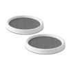 Picture of Copco 5220590 Non-Skid Pantry Cabinet Lazy Susan Turntable, 9-Inch, White/Gray, 2-Pack