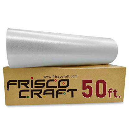 Picture of Frisco Craft C-370 Transfer Tape for Vinyl 12" x 50 Feet Clear Lay Flat | Application Tape Perfect for Self Adhesive Vinyl for Signs Stickers Decals Walls Doors Windows