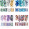 Picture of Unime Body Glitter 16 Colors Chunky Glitter for Body Face Hair Make Up Nail Art Mixed Color Glitter