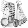 Picture of Stainless Steel Measuring Cups and Spoons Set by Finely Polished- 13 Piece Professional Quality Metal Measuring Cups and Metal Measuring Spoons - Measuring Cups Stainless Steel - Measuring Cup Set