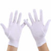 Picture of ANSMIO 3 Pairs White 100% Cotton Gloves for Dry Hand White Cotton Gloves for Eczema Moisturizing Night Gloves Dry Sensitive Irritated Skin Treatment Hand Protect 9 Inch Gloves (3 Pairs)