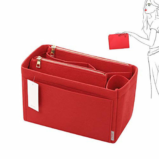 New Multi Pocket Felt Bag Organizer Insert Purse Organizer For LV Neverfull  MM