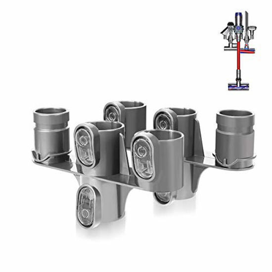 Picture of LANMU Docking Station Accessory Holder Attachments Organizer Compatible with Dyson V6 DC30 DC31 DC34 DC35 DC44 DC45 DC58 DC59 DC61 DC62 Vacuum Cleaner,No Messy Tools,No Drilling Required (Pack of 2)