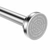 Picture of TEECK Shower Curtain Rod, 40-73 inch Adjustable Tension Spring, Shower Curtain Rod Tension, Premium 304 Stainless Steel, Anti-Slip, No Drilling, No Rust, Never Collapse, for Bathroom, Easy to use