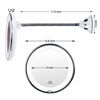 Picture of 10X Magnifying Mirror with Lights, Flexible Mirror as seen on TV, Powerful Suction Cup, 360° Swivel Flexible Gooseneck Makeup Mirror for Bathroom Shaving Travel Vanity, Cordless