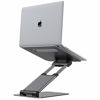 Picture of Nulaxy Laptop Stand, Ergonomic Sit to Stand Laptop Holder Convertor, Adjustable Height from 2.1" to 13.8", Supports up to 22lbs, Compatible with MacBook, All Laptops Tablets 10-17" - Space Grey