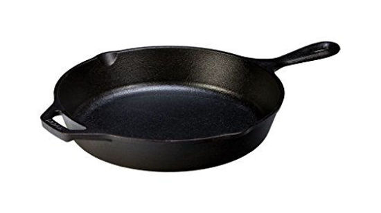 Picture of Lodge Pre-Seasoned Cast Iron Skillet With Assist Handle, 10.25", Black