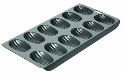 Picture of Chicago Metallic Professional 12-Cup Non-Stick Madeleine Pan, 15.75-Inch-by-7.75-Inch, Grey -
