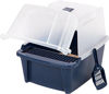 Picture of IRIS USA Large Split-Hood Litter Box with Scoop and Grate, Blue CLH-15S