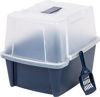 Picture of IRIS USA Large Split-Hood Litter Box with Scoop and Grate, Blue CLH-15S