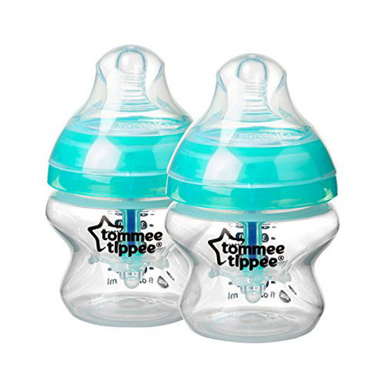 Tommee Tippee Closer to Nature Baby Bottle | Breast-Like Nipple with  Anti-Colic Valve, BPA-free – 5-ounce, 4 Count