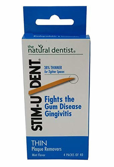 Picture of Stim-U-Dent Thin Picks 4 Packets Of 40 Picks-160 ct (Pack of 6)