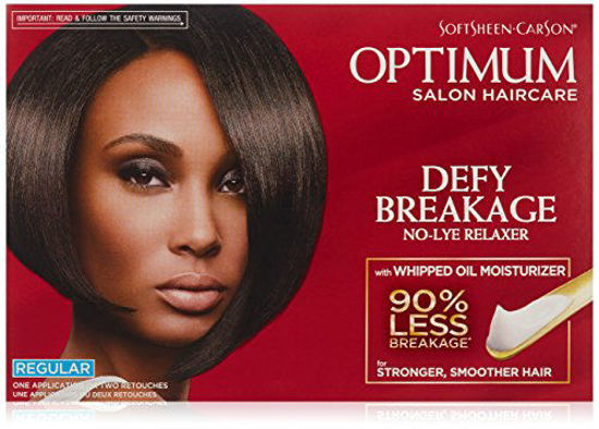 Picture of Softsheen-Carson Optimum Salon Haircare Optimum Care Defy Breakage No-Lye Relaxer, Regular Strength for Normal Hair Textures, Optimum Salon Haircare, Hair Relaxer with Coconut Oil