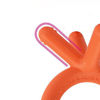 Picture of Comotomo Silicone Baby Teether, Orange