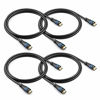 Picture of BlueRigger 4K HDMI Cable (6.6 Feet- 4-Pack, 4K 60Hz, High Speed)