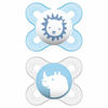 Picture of MAM Start Newborn Pacifiers (2 pack, 1 Sterilizing Pacifier Case), Newborn Baby Boy Pacifiers, Best Pacifier for Breastfed Babies, Self Sterilizing Baby Pacifier Case, Baby Pacifiers