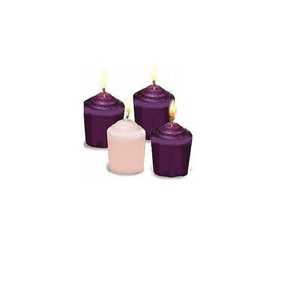 Picture of Abbey Gift Advent Candles (Short) for Advent Wreaths: Votives